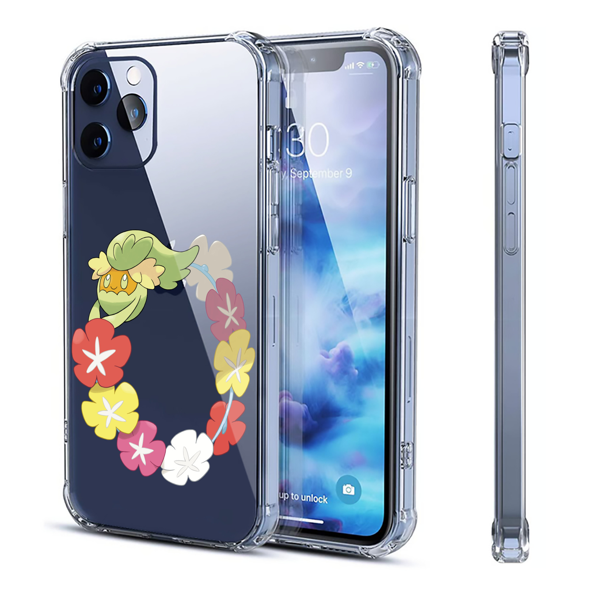 （画像用） ポケットモンスター Pokémon 【iPhone 12シリーズ対応】透明スマホケース（クリアソフトケース）